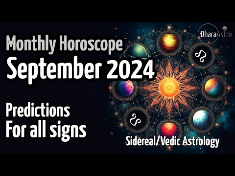 September Horoscope 2024 | For all signs | Vedic Astrology Monthly Predictions | rashifal #astrology